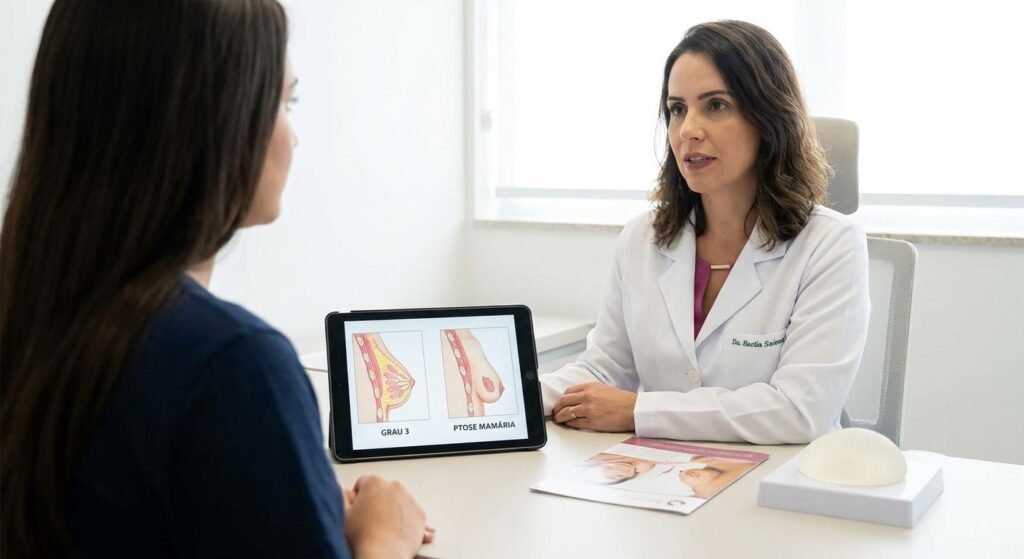 Cirurgia de mama para correção de ptose mamária grau 3