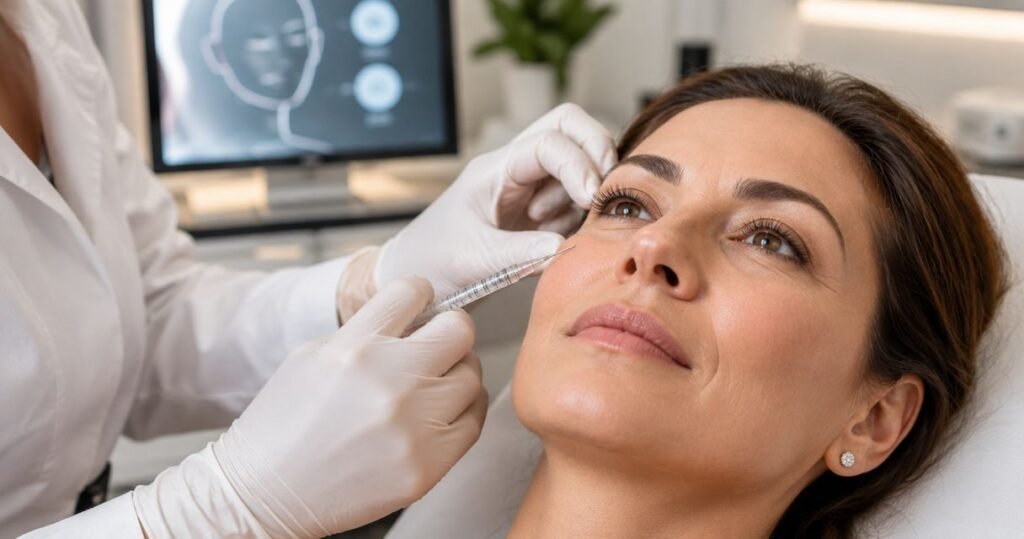 Blefaroplastia pode ser feita com preenchimento facial
